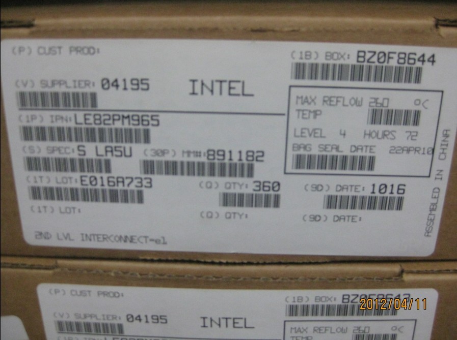 原厂原封包INTEL芯片NH82801GBSL8FX