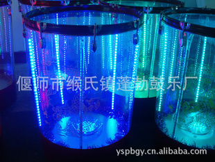洛阳偃师厂家制造遥控LED激光水鼓战鼓腰鼓四面鼓