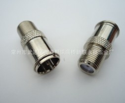 快速直插F头,英制锌合金F头,避和调星试机的发利器