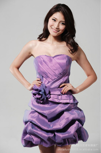 2012春装新款一件代发抹胸惹火小礼服