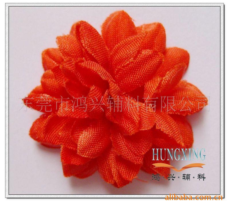 服装辅料,红工艺丝花花朵