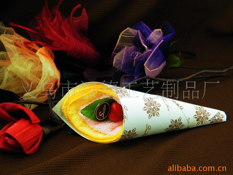 厂家直供蛋糕毛巾/老北京卷/婚庆礼品/促销礼品