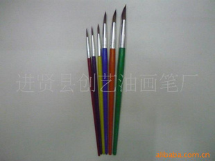 厂家批发马毛画笔/尖头画笔/美术用品画笔