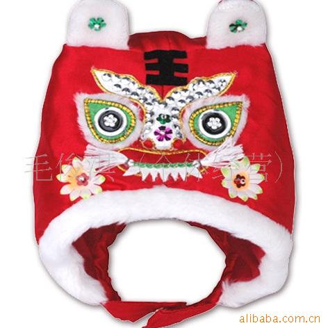 精美手工棉虎头帽,秋冬季婴儿帽