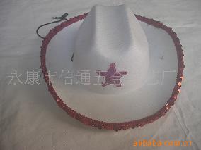 无纺布机压成型帽子(图)