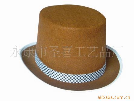 毡帽广告帽子牛仔帽儿童帽无纺布定型帽鬼节日用品