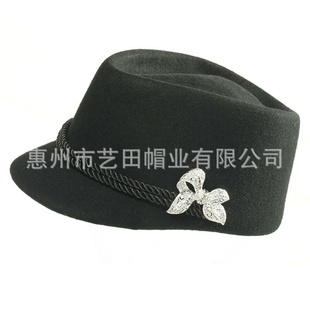 外贸工厂出口原单毡帽女款羊毛帽秋冬毡帽