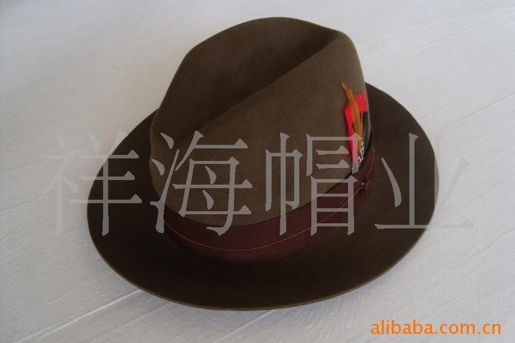 羊毛毡帽出口毡帽热压成型毡帽