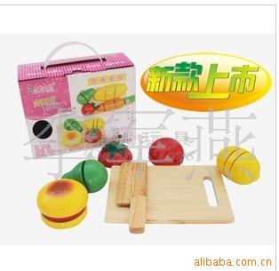 木过家家玩具拼图积木切切看营养套餐