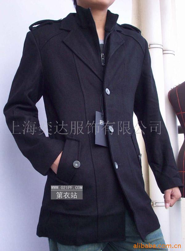 服装批发,长款风衣,外贸风衣,男式大衣,男式风衣