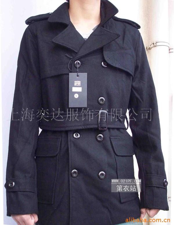 批发大衣,风衣,男装批发,外贸服装,男式风衣