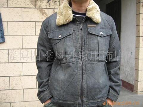 外贸,BANGBANG男式牛仔棉衣,棉服(图)