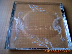 餐具,水晶托盘,水晶垫盘,水晶工艺品,酒店用品