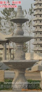 喷泉石雕石亭石塔雕塑
