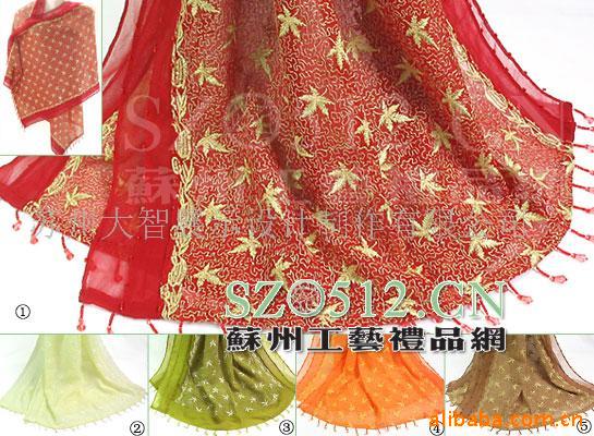 批发sc523印度披肩,真丝长巾,围巾,丝巾
