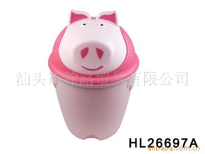 小猪摇摆杂物桶,垃圾桶,家居用品,广告促销礼品