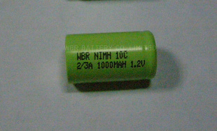 WBR10C2/3A1000mAh1.2V