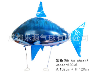 成都乐源气球氢气球遥控飞鱼遥控鲨鱼