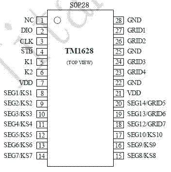 TM1628΢ԭɨLEDʾIC