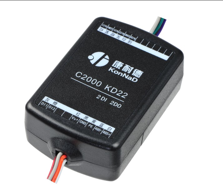 C2000KD22,2路开关量输入,干接点输入输出转串口