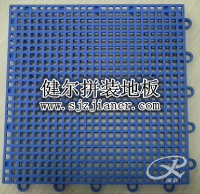 郑州乒乓球悬浮拼装运动地板防滑PP运动地胶健尔