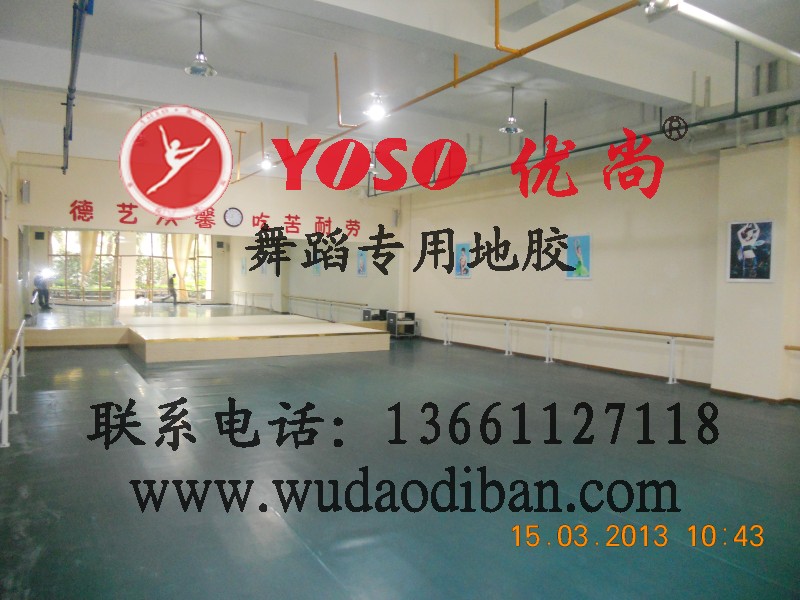 舞蹈练功房塑胶地板,PVC舞蹈练功房