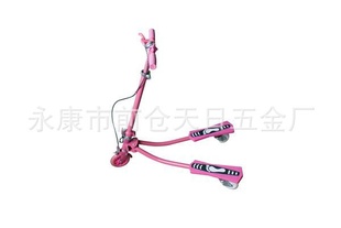 批发粉红儿童折叠蛙式车滑板车(图)