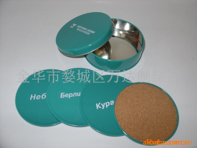 马口铁杯垫,杯垫,软木杯垫(图)