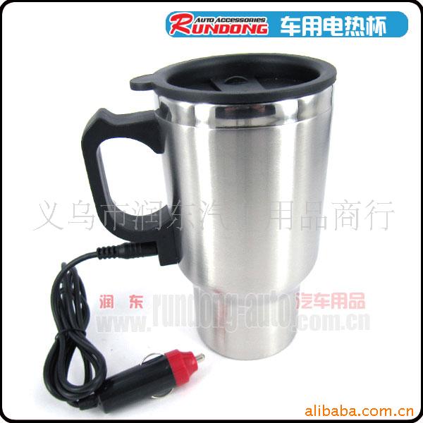 12V内外不锈钢车用电热水杯电热杯