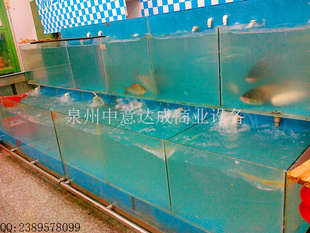 厂家直销超市多层鱼缸玻璃生鲜鱼缸订做