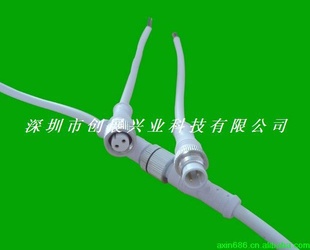 生产LED电源线LED防水电源线IP68防水线2芯防水线厂家