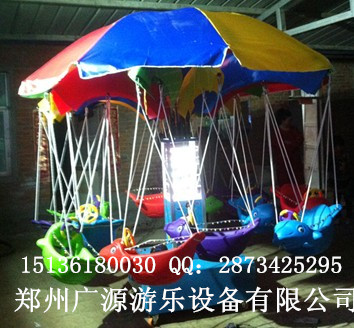 椰子树飞鱼,旋转秋千小飞鱼,儿童秋千鱼,电动秋千鱼