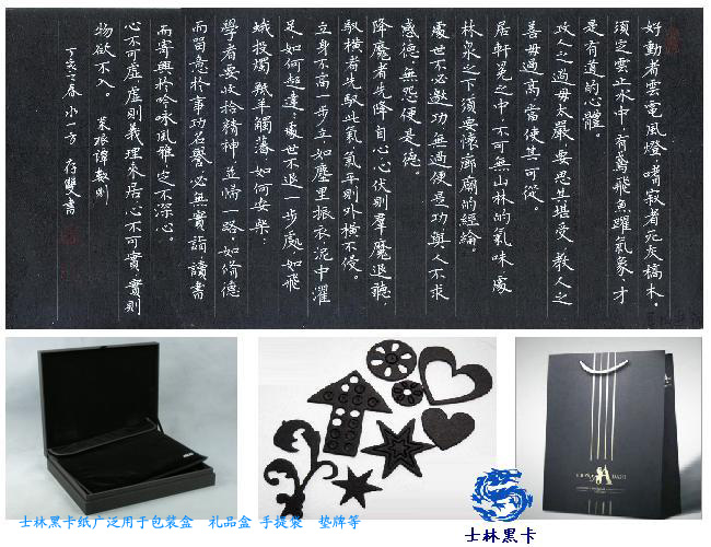 ֽ-ڿֱֽ300G˫Ϳ˫͸ĺڿֽ