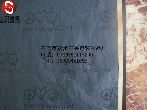 棉纸印刷(高光棉纸印刷)哑光棉纸染印刷LOGO