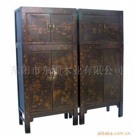 顶箱描金柜,仿古家具,古典家具,欧式家具