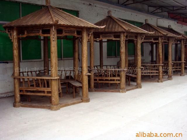 实木家具,亭子,户外家具,花园
