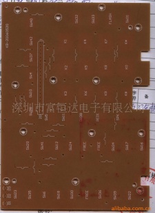 单面碳油板机镀金线路板(图)