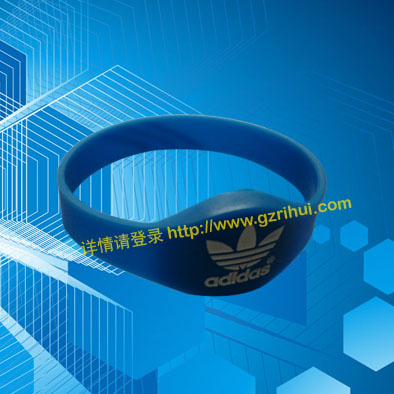 RFID椭圆硅胶手腕带,ID硅胶手腕带,F08硅胶手腕带