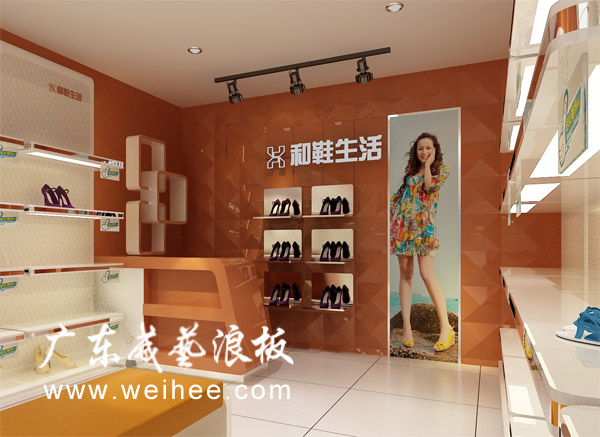 店面墙面造型_店面背景墙_店面形象墙_波浪板厂家