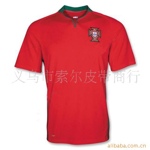 2010杯葡萄牙足球服批发球服球衣