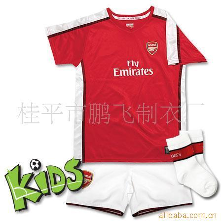 阿森纳儿童足球服,Arsenal童装足球服