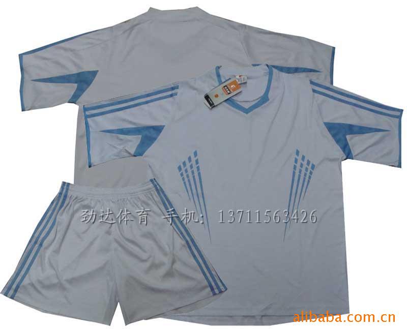 批发足球服足球训练服球衣球裤印号500