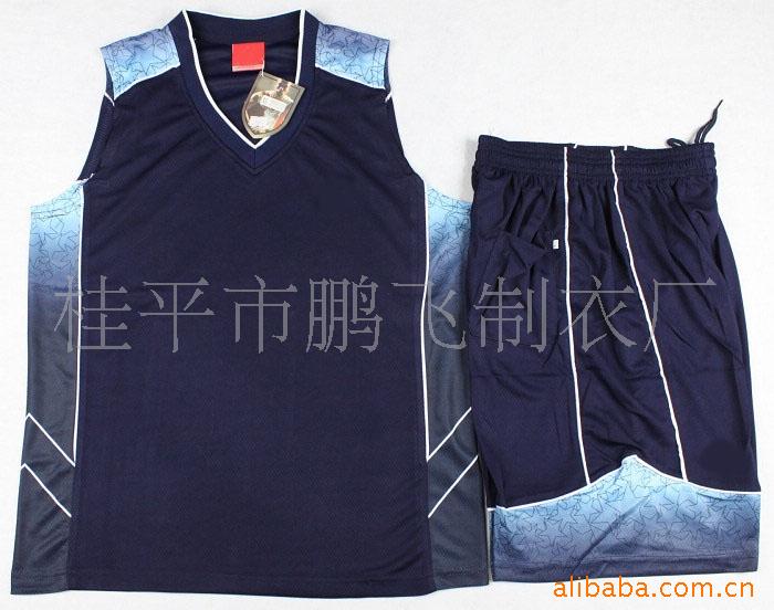 篮球服,篮球训练服,光板蓝球衣,运动服(图)