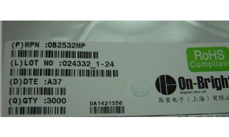 创信电子OB2532贴片驱动IC到货,LED电源IC现货