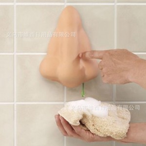 创意家居卫浴用品成龙的鼻子NOSEGELDISPENSER鼻涕皂液器B