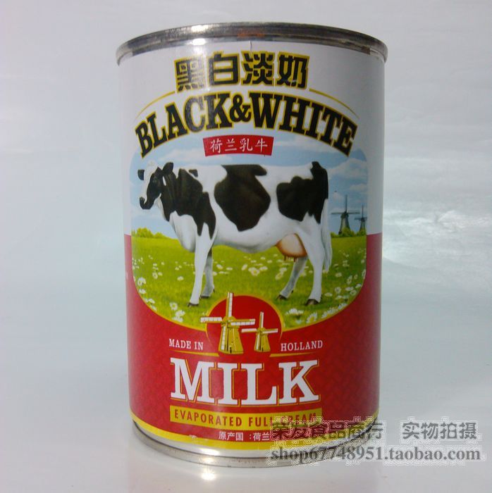 甜品原料//荷兰乳牛黑白淡奶/港式奶茶必备