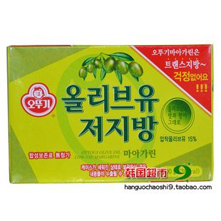 韩国原装进口韩国调味品不倒翁低脂肪橄榄黄油200g/12箱
