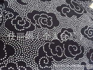 批发蜡染布90cm幅全棉40平纹99CM/码蓝底白花-2