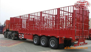 轻型仓栏半挂车,三桥仓栏半挂车,13米高栏半挂车(图)