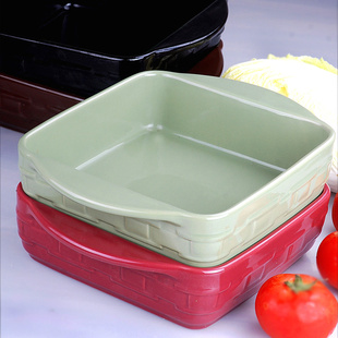 外贸批发陶瓷烤盘烤碗烘焙披萨盘饼干/面包器皿蛋糕模具